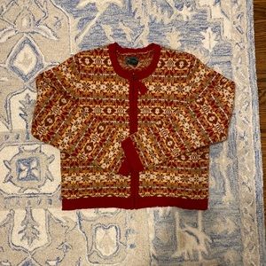 Vintage Abercrombie Wood Zip-Up sweater